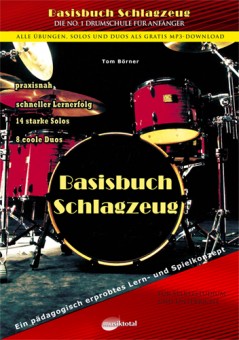 Basisbuch Schlagzeug (E-Book), jetzt mit neuen MP3 Dateien gratis aus dem gesamten Buch. 